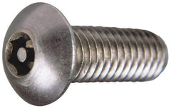 Value Collection - #10-24 UNC Pin In Hex Socket Drive, Button Screw - Grade 18-8 Stainless Steel, Uncoated, 1" Length Under Head - Benchmark Tooling