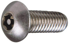 Value Collection - 5/16-18 UNC Pin In Hex Socket Drive, Button Screw - Grade 18-8 Stainless Steel, Uncoated, 1" Length Under Head - Benchmark Tooling