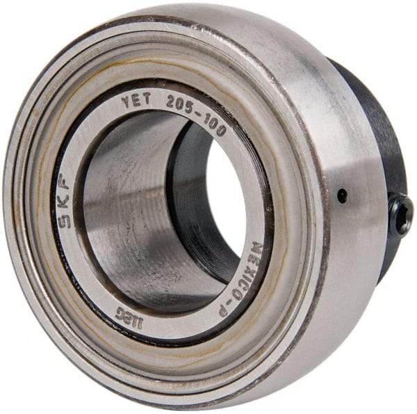 SKF - 1" ID x 2.0472" OD, 2,430 Lb Dynamic Capacity, Insert Bearing Insert Bearing - 0.5906" Race Width, 1,750 Lb Static Capacity - Benchmark Tooling