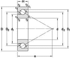 SKF - Radial Ball Bearings; Type: Angular Contact ; Style: Open ; Bore Diameter (mm): 120.00 ; Outside Diameter (mm): 215.00 ; Width (mm): 80.00 ; Flange Type: Without Flange - Exact Industrial Supply