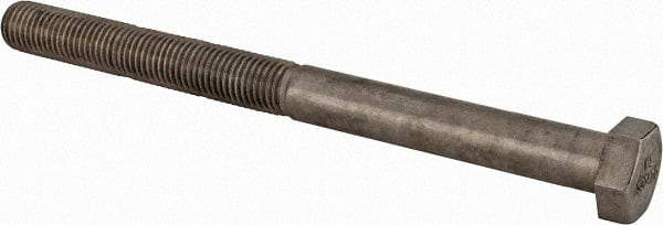 Value Collection - 1-8 UNC, 12" Length Under Head Hex Head Cap Screw - Partially Threaded, Grade 18-8 Stainless Steel, Uncoated, 1-5/16" Hex - Benchmark Tooling
