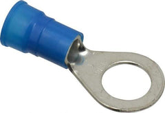 3M - 6-6 AWG Partially Insulated Crimp Connection Circular Ring Terminal - 1/2" Stud, Copper Contact - Benchmark Tooling