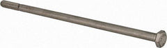 Value Collection - 1/4-20 UNC, 6" Length Under Head Hex Head Cap Screw - Partially Threaded, Grade 316 Stainless Steel, Uncoated, 7/16" Hex - Benchmark Tooling