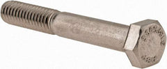 Value Collection - 5/16-18 UNC, 2-1/4" Length Under Head Hex Head Cap Screw - Partially Threaded, Grade 316 Stainless Steel, Uncoated, 1/2" Hex - Benchmark Tooling