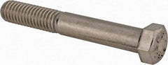 Value Collection - 7/16-14 UNC, 3" Length Under Head Hex Head Cap Screw - Partially Threaded, Grade 316 Stainless Steel, Uncoated, 5/8" Hex - Benchmark Tooling