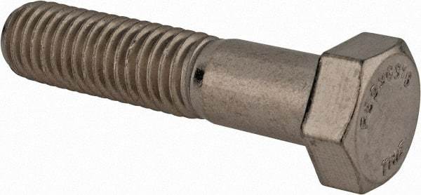 Value Collection - 1/2-13 UNC, 2-1/4" Length Under Head Hex Head Cap Screw - Partially Threaded, Grade 316 Stainless Steel, Uncoated, 3/4" Hex - Benchmark Tooling