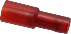 3M - 22 to 18 AWG, Nylon, Fully Insulated, Male Wire Disconnect - 3/16 Inch Wide Tab, Red, RoHS 2011/65/EU Compliant - Benchmark Tooling