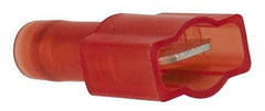 3M - 22 to 18 AWG, Nylon, Fully Insulated, Male Wire Disconnect - 1/4 Inch Wide Tab, Red, RoHS 2011/65/EU Compliant - Benchmark Tooling