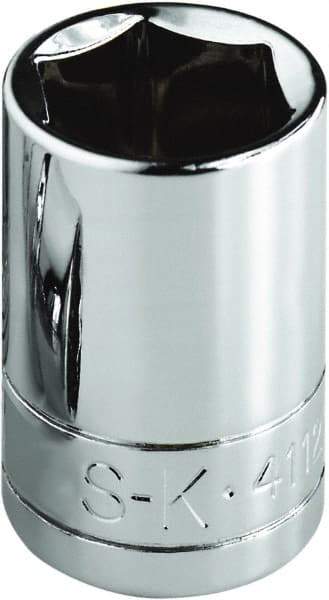 SK - 1-3/8", 1/2" Drive, Standard Hand Socket - 6 Points, Steel, Chrome Finish - Benchmark Tooling