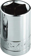 SK - 1-3/8", 1/2" Drive, Standard Hand Socket - 6 Points, Steel, Chrome Finish - Benchmark Tooling