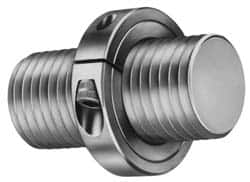 Climax Metal Products - 1-1/4-7 Thread, Stainless Steel, One Piece Threaded Shaft Collar - 2-1/16" Outside Diam, 1/2" Wide - Benchmark Tooling