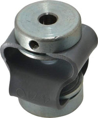 Huco - 3/16" Max Bore Diam, Flexible Flex P Double Loop Coupling - 27mm OD, Polyurethane - Benchmark Tooling