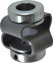 Huco - 3/8" Max Bore Diam, Flexible Flex P Double Loop Coupling - 27mm OD, Polyurethane - Benchmark Tooling