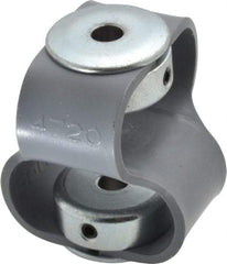 Huco - 1/4" Max Bore Diam, Flexible Flex P Double Loop Coupling - 48mm OD, Polyurethane - Benchmark Tooling