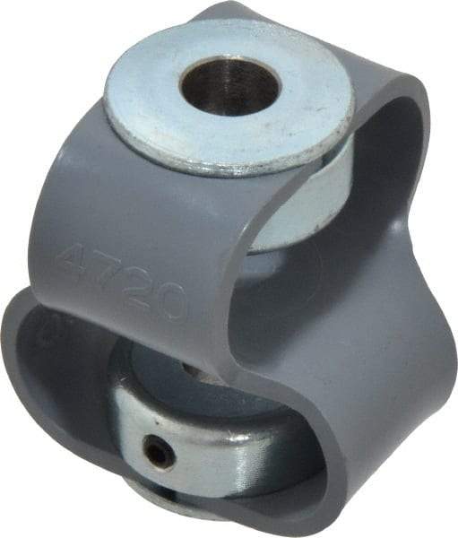 Huco - 3/8" Max Bore Diam, Flexible Flex P Double Loop Coupling - 48mm OD, Polyurethane - Benchmark Tooling