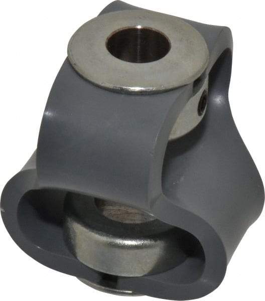 Huco - 5/8" Max Bore Diam, Flexible Flex P Double Loop Coupling - 56mm OD, Polyurethane - Benchmark Tooling