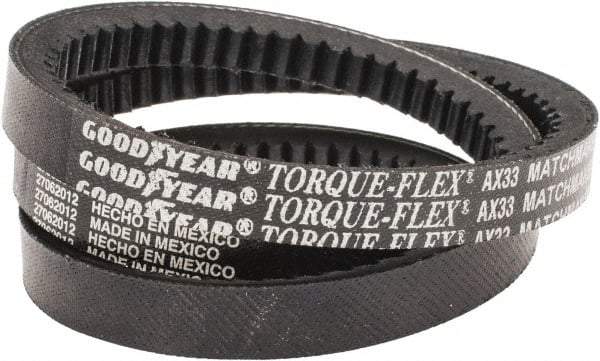 Continental ContiTech - Section AX, 35" Outside Length, V-Belt - Fiber Reinforced Vytracord, Torque-Flex, No. AX33 - Benchmark Tooling