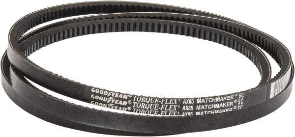 Continental ContiTech - Section AX, 87" Outside Length, V-Belt - Fiber Reinforced Vytracord, Torque-Flex, No. AX85 - Benchmark Tooling