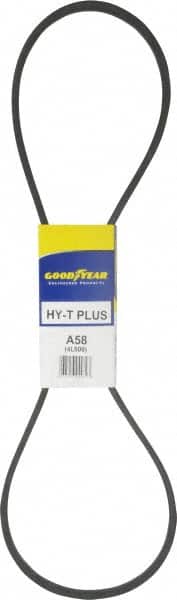 Continental ContiTech - Section A, 60" Outside Length, V-Belt - Wingprene Rubber-Impregnated Fabric, HY-T Matchmaker, No. A58 - Benchmark Tooling