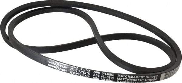 Continental ContiTech - Section A, 68" Outside Length, V-Belt - Wingprene Rubber-Impregnated Fabric, HY-T Matchmaker, No. A66 - Benchmark Tooling
