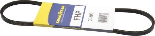 Continental ContiTech - Section 3L, 30" Outside Length, V-Belt - High Traction Rubber, Fractional HP, No. 3L300 - Benchmark Tooling