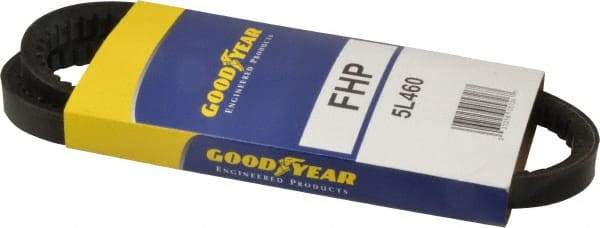 Continental ContiTech - Section 5L, 46" Outside Length, V-Belt - High Traction Rubber, Fractional HP, No. 5L460 - Benchmark Tooling