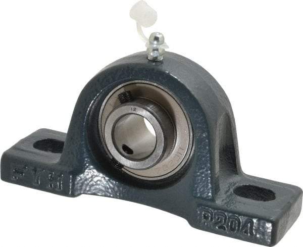 Value Collection - 5" OALBall Bearing Pillow Block - Cast Iron - Benchmark Tooling