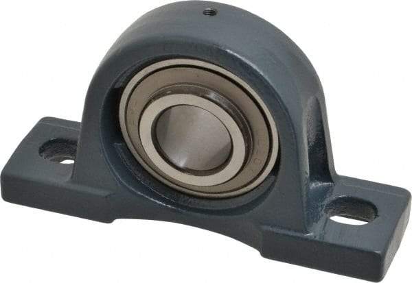 Value Collection - 6-3/4" OALBall Bearing Pillow Block - Cast Iron - Benchmark Tooling