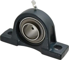 Value Collection - 6-3/4" OALBall Bearing Pillow Block - Cast Iron - Benchmark Tooling