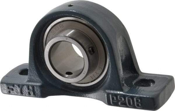 Value Collection - 7-1/8" OALBall Bearing Pillow Block - Cast Iron - Benchmark Tooling