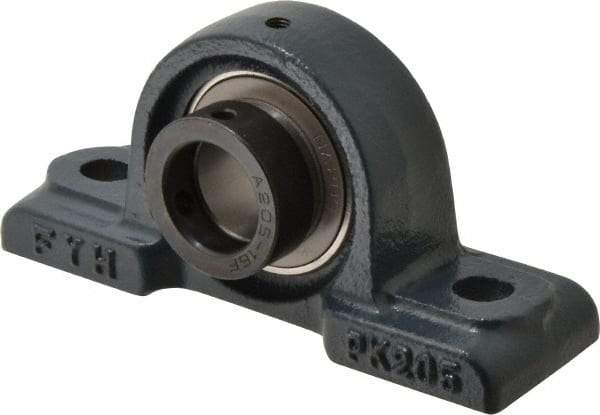 Value Collection - 5-1/2" OALBall Bearing Pillow Block - Cast Iron - Benchmark Tooling
