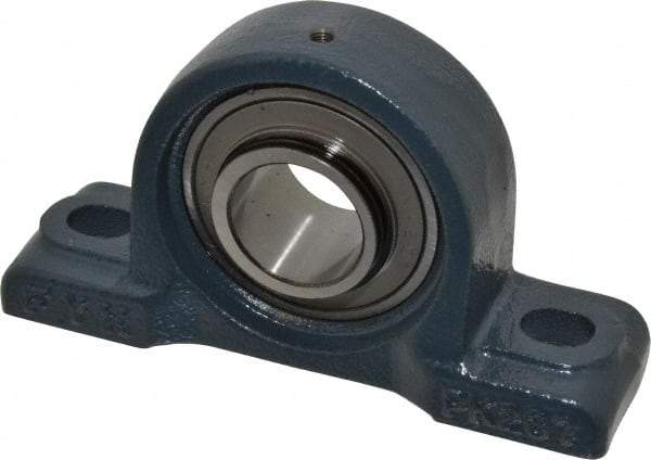 Value Collection - 6-3/4" OALBall Bearing Pillow Block - Cast Iron - Benchmark Tooling