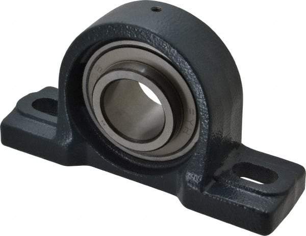 Value Collection - 7-1/8" OALBall Bearing Pillow Block - Cast Iron - Benchmark Tooling