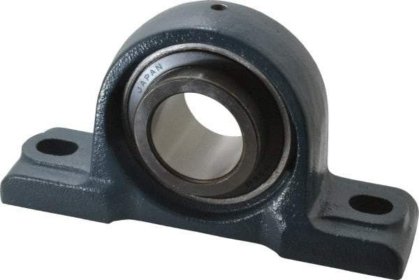 Value Collection - 8-13/16" OALBall Bearing Pillow Block - Cast Iron - Benchmark Tooling