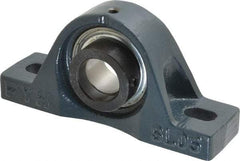 Value Collection - 5-1/2" OALBall Bearing Pillow Block - Cast Iron - Benchmark Tooling