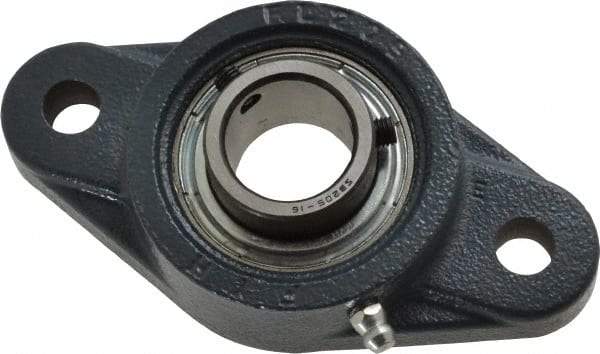 Value Collection - 4-7/8" OALBall Bearing Pillow Block - Cast Iron - Benchmark Tooling