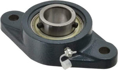 Value Collection - 5-9/16" OALBall Bearing Pillow Block - Cast Iron - Benchmark Tooling