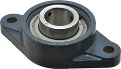 Value Collection - 6-1/8" OALBall Bearing Pillow Block - Cast Iron - Benchmark Tooling