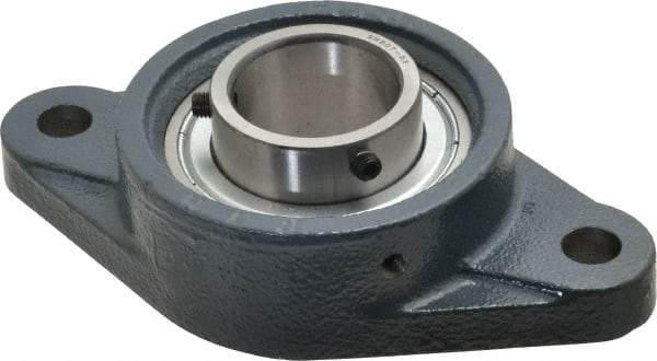 Value Collection - 6-1/8" OALBall Bearing Pillow Block - Cast Iron - Benchmark Tooling