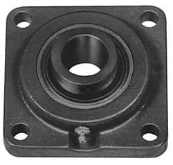 Value Collection - 5-5/8" OALBall Bearing Pillow Block - Cast Iron - Benchmark Tooling