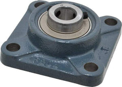 Value Collection - 3-3/8" OALBall Bearing Pillow Block - Cast Iron - Benchmark Tooling