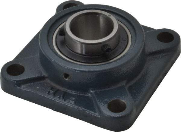 Value Collection - 4-1/4" OALBall Bearing Pillow Block - Cast Iron - Benchmark Tooling