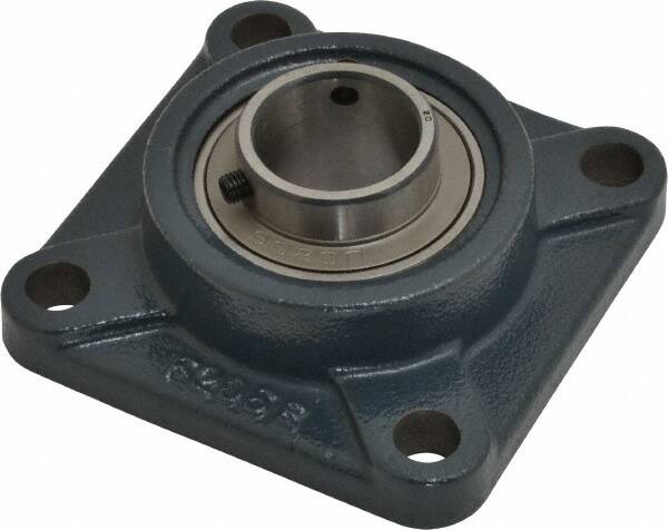 Value Collection - 4-1/4" OALBall Bearing Pillow Block - Cast Iron - Benchmark Tooling