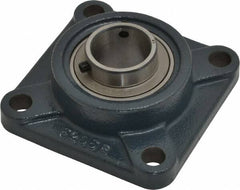 Value Collection - 4-1/4" OALBall Bearing Pillow Block - Cast Iron - Benchmark Tooling