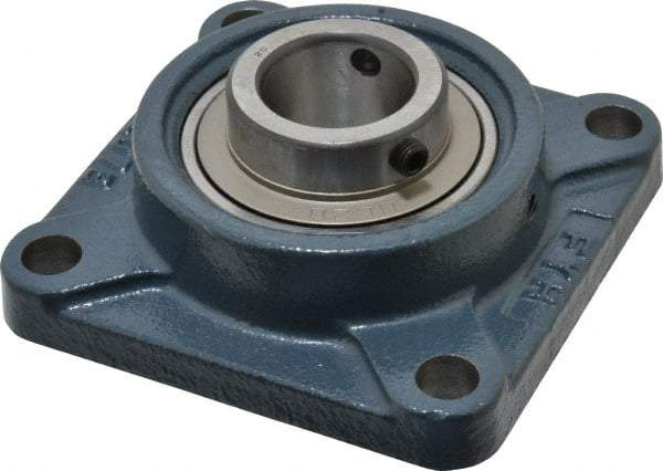 Value Collection - 4-5/8" OALBall Bearing Pillow Block - Cast Iron - Benchmark Tooling