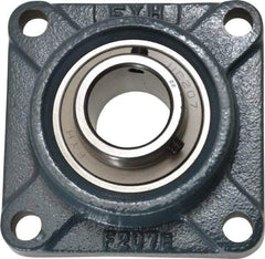 Value Collection - 4-5/8" OALBall Bearing Pillow Block - Cast Iron - Benchmark Tooling