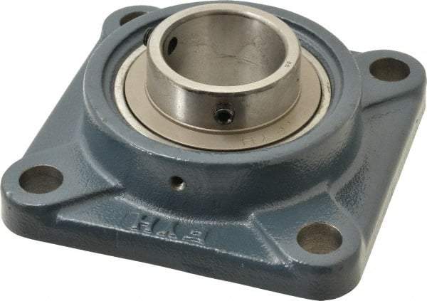 Value Collection - 5-3/8" OALBall Bearing Pillow Block - Cast Iron - Benchmark Tooling