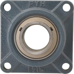 Value Collection - 6-3/8" OALBall Bearing Pillow Block - Cast Iron - Benchmark Tooling