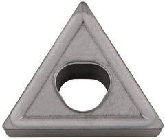 Seco - TPMM321 46 Grade 883 Carbide Turning Insert - Uncoated, 60° Triangle, 3/8" Inscr Circle, 1/8" Thick, 1/64" Corner Radius - Benchmark Tooling