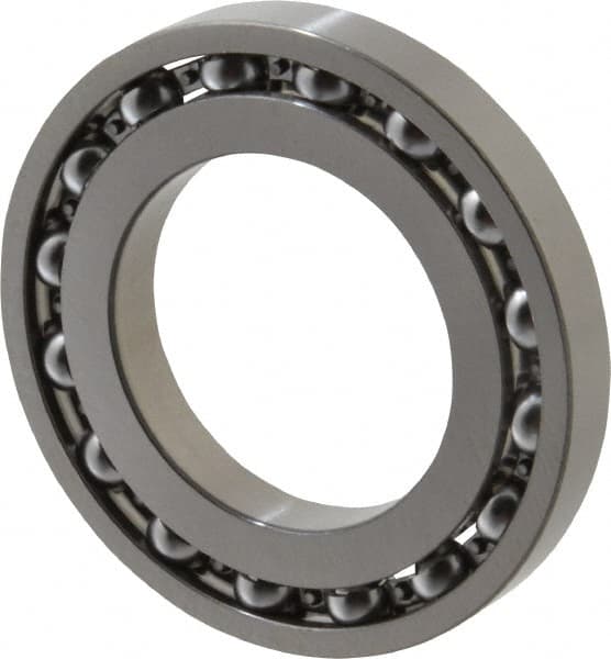 SKF - 40mm Bore Diam, 68mm OD, Open Deep Groove Radial Ball Bearing - 9mm Wide, 1 Row, Round Bore, 2,060 Lb Static Capacity, 2,990 Lb Dynamic Capacity - Benchmark Tooling